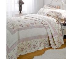 Emma Barclay Lille Patchwork gesteppt Tagesdecke Set, lila, Microfaser, Lilac, King Size