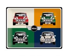Nostalgic-Art 23254 Mini-4 Cars Pop Art | Retro Vintage-Schild | Wand-Dekoration | Metall | 30x40 cm Blechschild 30 x 40 cm, Bunt, 30 x 40 x 0.2 cm