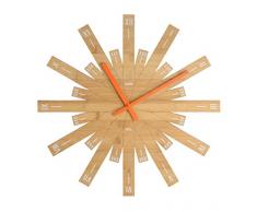 Alessi MDL05 Raggiante Wanduhr - Bambusholz.