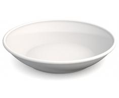 Ornamin Teller tief Ø 18 cm weiß Melamin (Modell 419) / Kunststoff-Essteller, Suppenteller