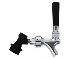 PERA Edelstahl Stiel Bier Keg Wasserhahn mit Ball Lock Disconnect verchromtem Körper