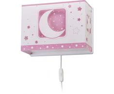 Dalber kinder wandlampe Mond und Sterne Moon Light Rosa, Polypropylen, 60 W