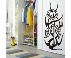 INDIGOS 4052166189101 Wandtattoo w965 Giftblumen Wandaufkleber 80 x 33 cm, gold