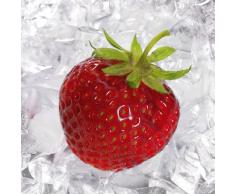 Eurographics DG-DT5177 Deco Glass, Glasbild, Strawberry On Ice, 30 x 30 cm