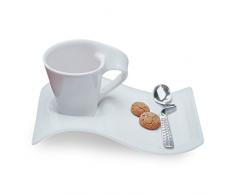 Villeroy & Boch New Wave Geschirr Espresso Mug Set of 2 8 inches weiß