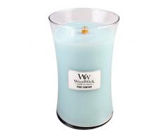 Große WoodWick Duftkerze im Sanduhrglas, Pure Comfort