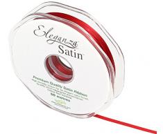 Eleganza 3 mm x 50 m Satinband doppelseitig, Rot