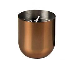 Spaas Duftkerze im Metallbecher, Paraffinwachs, Bronze, T 67 x H 73 mm