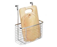 iDesign 56370EU Axis X7 Korb zum Hängen über den Schrank, Chrom