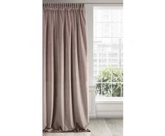 Eurofirany Vorhang Velvet Puder Samt 1 Stk. Weich Kräuselband Edel Elegant Hochwertig Glamour Schlafzimmer Wohnzimmer Lounge, Stoff, 140x270cm