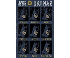 Dc Originals - The Many Moods of Batman - Comic Kino Film - Fantasy Action Poster Plakat Druck - Größe 61x91,5 cm