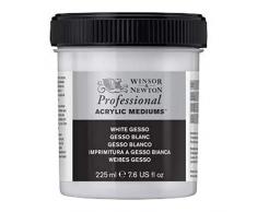 Winsor & Newton 3040920 Weisses Gesso, Grundierung für Acrylfarben, Ölfarben, Alkydfarben - 225ml Topf