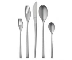 WMF Elle Deco Besteckset, 5-teilig, Monobloc-Messer, Cromargan protect mattiert extrem kratzbeständig spülmaschinengeeignetpoliert