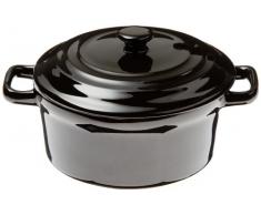 Tognana Mininova Kasserolle 15 cm Keramik Lexa Mini beschichtet, Schwarz schwarz