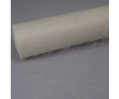 Deko AS GmbH Sizoflor Tischband sahneweiß 60 cm Rolle 25 Meter 60 001-R