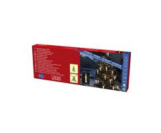 Konstsmide, 1145-010, LED Baumkette, Topbirnen, weiß, One String, verschweißt, 16 warm weiße Dioden, 230V, Außen, grünes Kabel