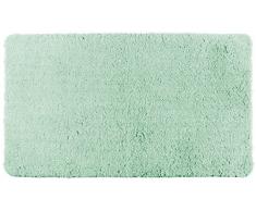Wenko Badteppich Belize Turquoise Badematte, Sicher, Flauschig, Fusselfrei, Polyester, Türkis, 90 x 60 x 0.1 cm