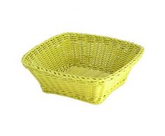 Saleen Mehrzweck-Korb, Gastrotauglich, Quadratisch, 23 x 23 x 9 cm, Kunststofffaser, Lime, 02096537101