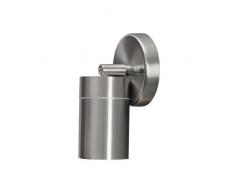 Konstsmide Modena 7598-000 Wandleuchte Wandspot schwenkbar B: 9cm T: 8cm H: 10,5cm / 1x35W / IP44 / Edelstahl