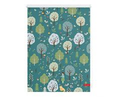 Lichtblick Rollo Klemmfix, 120 x 150 cm mit Motiv Leni - Grün Montage ohne Bohren, moderner Sicht-und Sonnenschutz, Motivrollo, lichtdurchlässig & Blickdicht