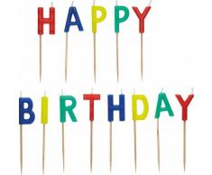 Kitchen Craft Sweetly Does It Geburtstagskerzen aus Buchstaben Happy Birthday
