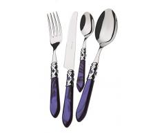 Bugatti alc2 m-s4265 Aladdin Besteckgarnitur, 49-teilig Tafelservice, Edelstahl/ABS Blau 52 x 37,5 x 16 cm