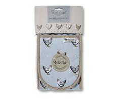 Cooksmart Doppelter Ofenhandschuh, blau, 17 x 90cm