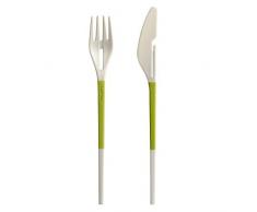Lékué 2900100V10U008 Besteck Twin One grün