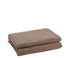 Soft-Fleece-Decke – Polarfleece-Decke mit Häkelstich – flauschige Kuscheldecke – 160x200 cm – 840 smoke – von ’zoeppritz since 1828’