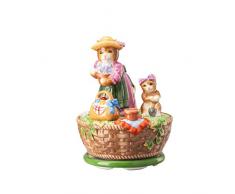 Hutschenreuther Spieluhr, Porzellan, Bunt, Ø 10 / Höhe cm 15,8