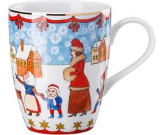 Hutschenreuther 02476-727312-15505 Weihnachtsmarkt 0,30 l Becher mit Henkel, Porzellan