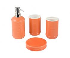 H&H Milano Set fÃ¼r Bad, Keramik, Orange