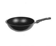 AMT Gastroguss Induktion Wok 32cm 2,8l, Aluguss, schwarz, 32 cm