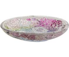 Maturi Seifenschale aus zerbrochenem Glas mit Mosaik, Mehrfarbig, 15 x 9.5cm