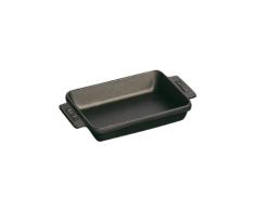 Staub 40509-548-0 Mini-Auflaufform, rechteckig 15 x 11 cm, 0,25 L mit mattschwarzer Emaillierung im Inneren der Auflaufform, schwarz