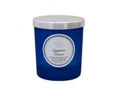 Shearer Candles Ägyptische Baumwolle Duftkerze Jar Kerze mit Silber Deckel – Blau