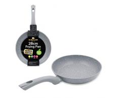 Blackmoor 67119 Non-Stick Anti-Scratch Frying Pan, Grey 28cm Kratzfeste Bratpfanne 28 cm mit Antihaft-Beschichtung Grau, Aluminum