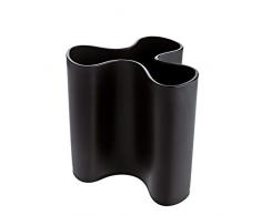 koziol Vase Clara M, Kunststoff, schwarz, 10.3 x 11.4 x 10.9 cm