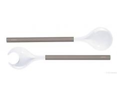 ASA Salatbesteck, Holz, grau/weiß, 31.5x10x1 cm