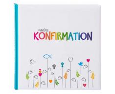 Goldbuch Fotoalbum für die Konfirmation, Regenbogen, 25x25 cm, 60 weiße Seiten, 4 Seiten Textvorspann, Kunstdruck, Weiß/Bunt, 03 029