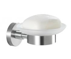 WENKO 19611245 Seifenablage Bosio- Seifenschale, Edelstahl rostfrei, 11 x 5.5 x 13 cm, Matt