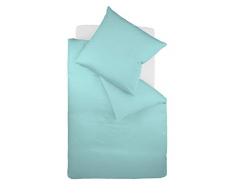Fleuresse Colours Bettwäsche, Uni-Mako-Satin, türkis, 135 x 200 cm