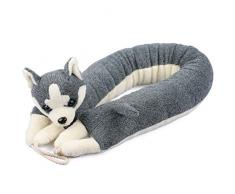 MAGZO Türstopper 91,4 cm, Geräuschblocker für Untertür, niedlicher Husky Hund Zugluftstopper, reduziert Lärm, Staub, Energie, kaltes Wetter, Windstopper