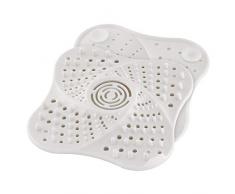 Bresuve Duschablauf Haarklammer, Silikonschlauch Abfluss-Haarfänger Stopper Filter mit Saugnapf für Badezimmer Küche Gummi Badewanne Sieb Abdeckung Haarfänger weiß