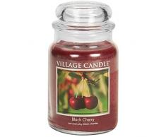 IBILI Schwarze Kirsche große Duftkerze im Glas, 737 g, grau, 24 x 24 x 5 cm