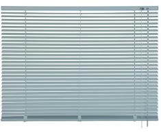 mydeco® 180 x 175 cm Aluminium Jalousie Edelstahl; inkl. Bedienstab, Deckenträger + Befestigungsmaterial Innenjalousie Sonnen- und Sichtschutz; fein regulierbar