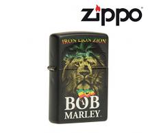 Zippo 218 BOB Marley Feuerzeug, Chrom, Schwarz, One Size