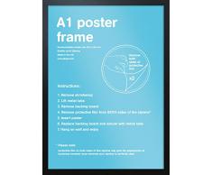 Holzbilderrahmen, A1, 59,4 x 84,1 cm, 1 Stück schwarz