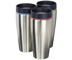 ZACK 53.370,5Â cm Prendo 3Â Farben Sortiert 360Â Grad Alkoholgehalt mit auslaufsicherer Thermobecher, 13,5Â oz/18,5Â x 8,4Â cm Silber