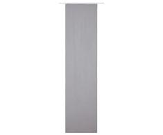 Elbersdrucke Lino 07 Schiebevorhang, Polyester, grau, 245 x 60 cm